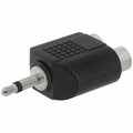 Cmple 3.5 mm Mono Plug to 2xRCA Jack Adapter - Straight 222-N